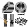 Neue Edelstahl-Seilgeländer Treppenenden 1/4" 3/8" Innendurchmesser Winkel 30 Grad Winkel Senkscheibe Silber Seilgeländer-Beschläge
