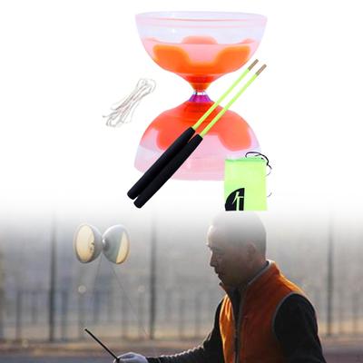 Chinese Diabolo Set Ball Toy Juggling Triple Bearing for Adults Kids