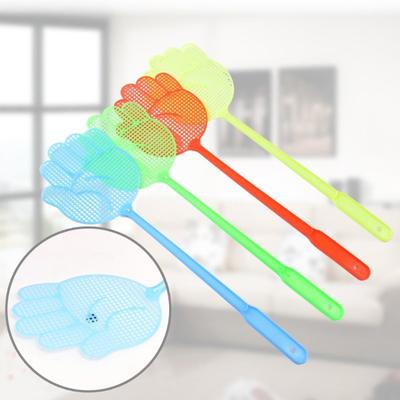 4Pcs Fly Swatter Trap All Match Attractive Random Color Chic Handheld Long Handle Household Supplies