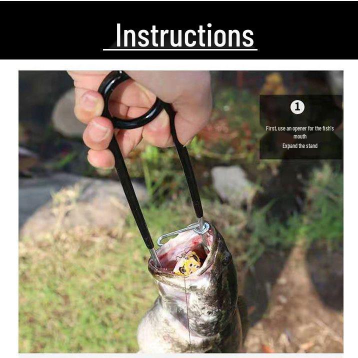 Stainless Steel Fish Hook Remover & Frog Lure Detacher for Outdoor Fishing