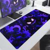 Large Computer Desk Pad 90x40cm Cute Anime Mouse Mat Gengar Gamer Keyboard with Stitch Edge Pokemon Pc Office Gaming Accessories