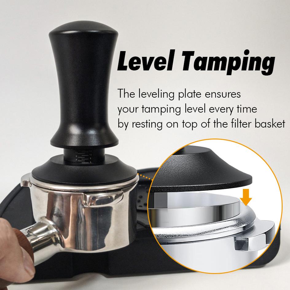 Kahve Tamperı 58mm 54mm 51mm Dalgalı Taban Düzleştirme Sabit Basınç Kalibreli Yaylı Barista Aletleri Espresso Aksesuarları