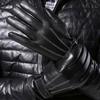 Men Warm Autumn Leather Gloves Motorcycle Windproof Screen Full Finger Gloves Mittens Gloves