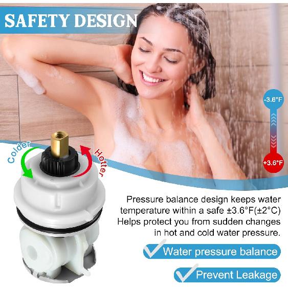 RP32104 Shower Cartridge Replacement,Compatible with Delta Monitor 1700 Series (1998-2005) Showers, RP32104 Cartridge Assembly for Tub/Shower Faucet