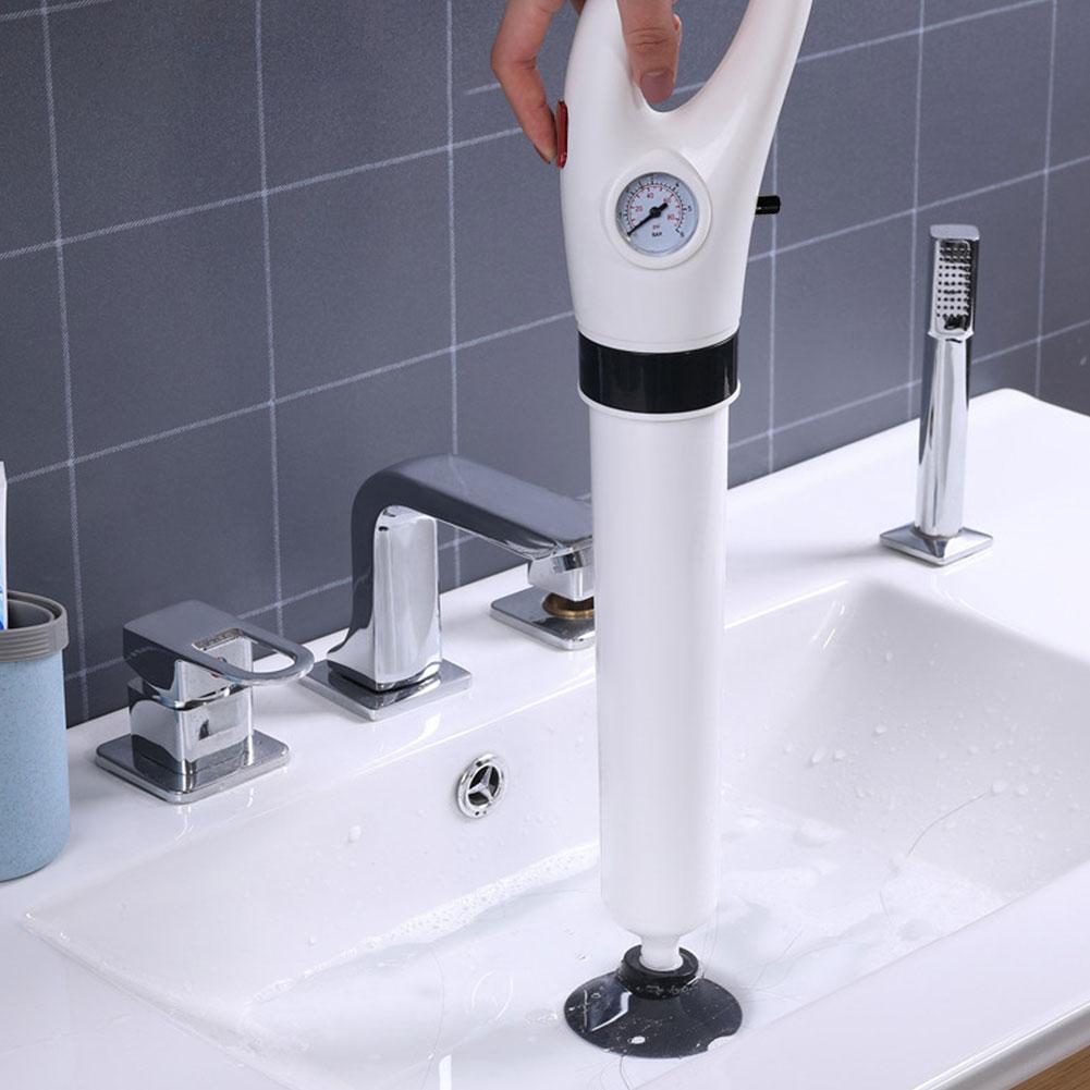 Toilet Plunger Manual Drain Clog Remover Tool High Pressure Air Drain Cleaner Applied To Toilet Floor Drain Sewer Clogged Pipe