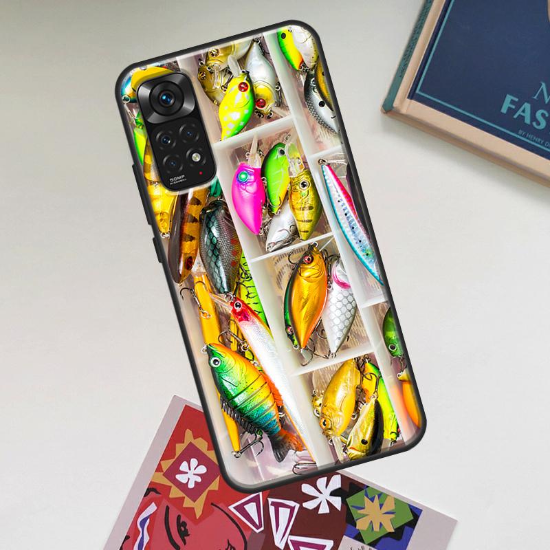 Fishing Rod Tool Case For Xiaomi Redmi Note 13 14 Pro 10 11 12 15 Pro Plus Redmi 15 14C 13C 10C 12C 15C Cover