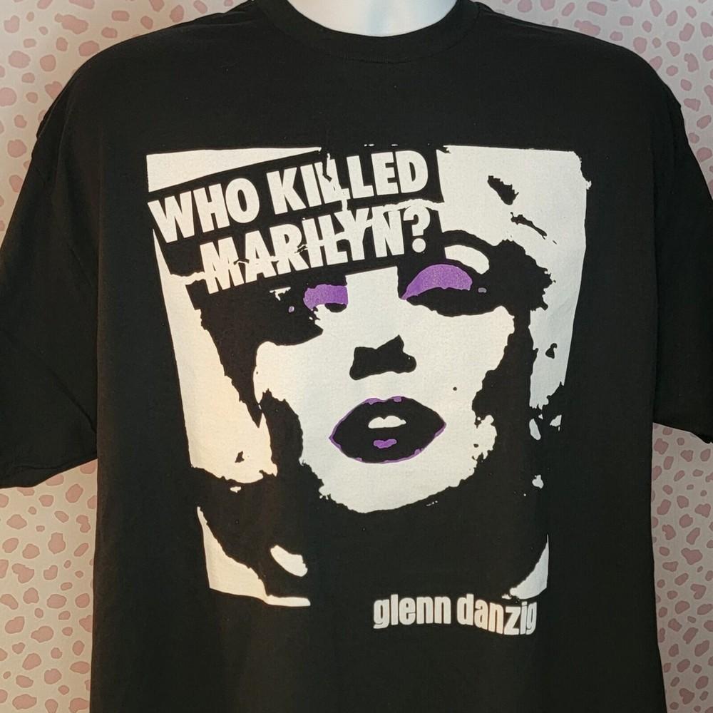 Glenn Danzig Who Killed Marilyn? Black Concert T-Shirt, Men s Size Unisex T-Shirt XXXXL
