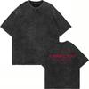 Ich will dich, ich kann nur nicht flirten T-Shirt Mode Herren Lustiger Buchstabenaufdruck Locker Säurewäsche T-Shirts Baumwolle Vintage-Waschung