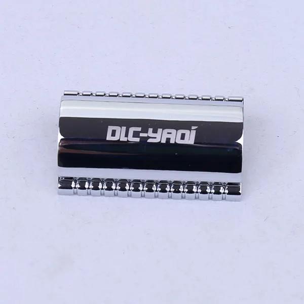 YAQI High Quality Chrome Color Mens Safety Razor Head For Shaving Razor Portable Fashion Simple Razor Head For Cleaning Beard