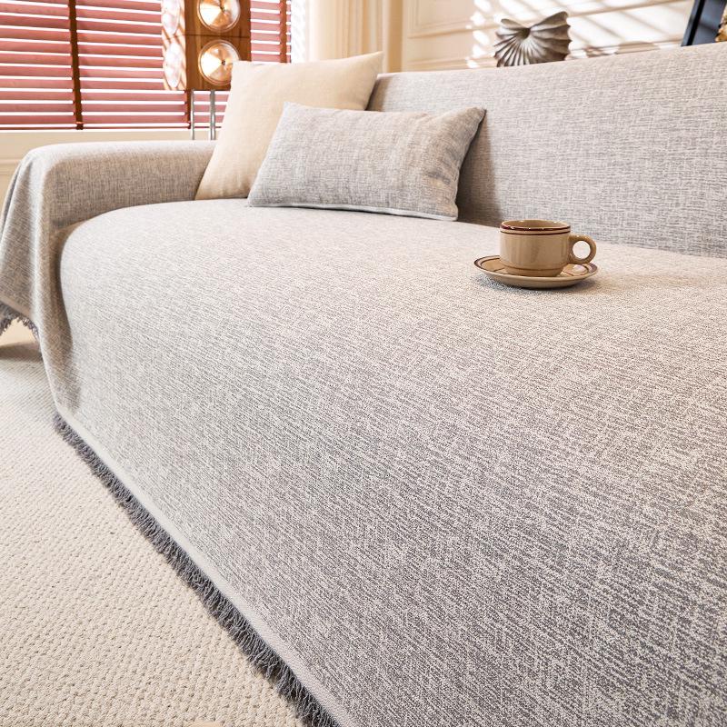 2025 Nowoczesny Pokrowiec na Sofę w Stylu Japońskim: Imitacja bawełny i lnu odporna na zarysowania