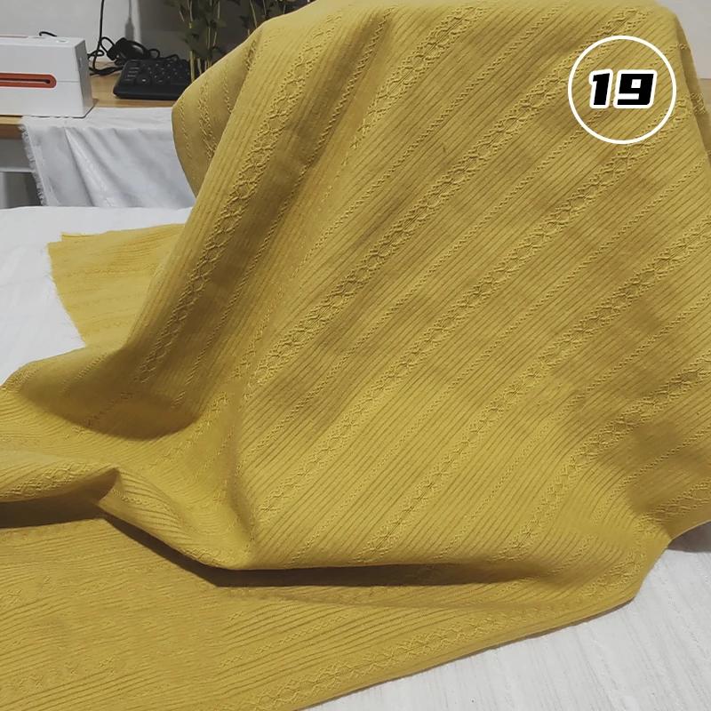 

100x140cm Cotton Jacquard Breathable Fabric Pure Cotton Soft Clothing Skin Friendly Designer Fabric DIY Shirts Skirts Apparel 100X140cm