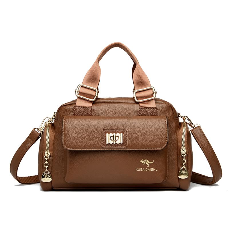 

Оригінальний бренд М яка PU шкіра Повсякденні сумки-тоут Жіночі сумки Жіноча сумка через плече Кросбоді Месенджер Велика місткість Sac A Main