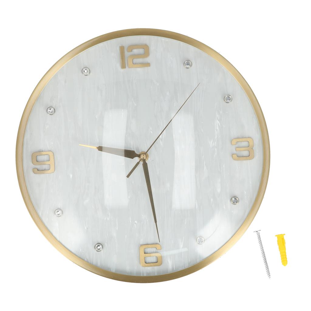 Nordic Full Copper Clock Wall Mounted Round Clock Set for Home Living Room Kitchen OfficeJY?81027