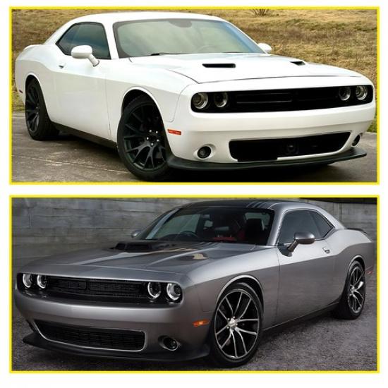 Fog Light Covers For 2015- Dodge Challenger Bumper Fog Lamp Covers 2pcs