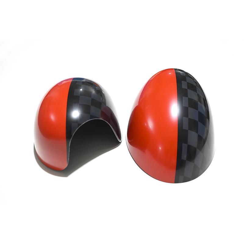 Die Schwarze Flagge Auto Schale Außen Rückspiegelabdeckungen Für BMW MINI Cooper One S JCW F54 F55 F56 F57 F60 2015-2019 Zubehör