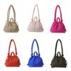 Dual-purpose Nylon Padded Tote Bag Solid Color Drawstring Backpack Casual Drawstring Tote Bag  Work