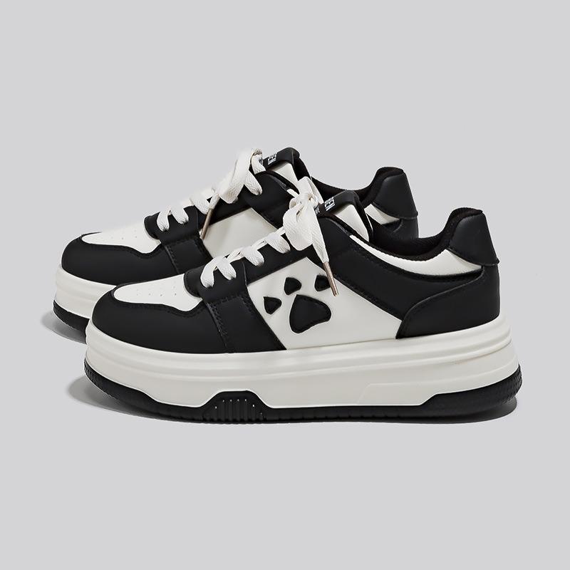 Little white shoes women's spring low-top shoes muffin shoes thick-soled heightening board shoes student casual shoes