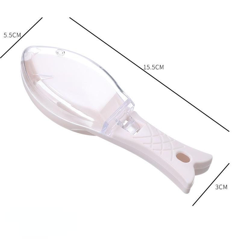 Fish Scale Scraper with Lid Fish Scale Scraper Fish Cleaning Scraper Tool Household Kitchen Cooking Carp Peeling Fishing Tool