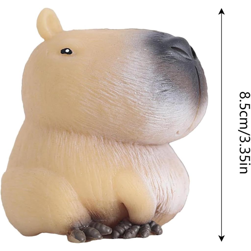 2026 Chubby Capybara Squeeze Toy Fidget Toys Super Soft Simulated Capybara Squeeze Sensory Toys Anxiety Relief for Adults & Kids
