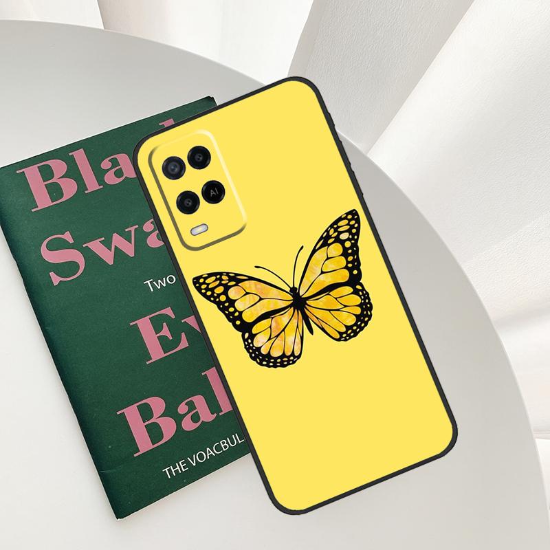 Luxury Butterfly Case For Oppo A15 A16 A17 A52 A72 A76 A96 A54 A74 A94 A54S A57S A58 A78 A98 A57 A77 Cover