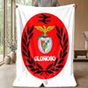 Benfica Theme Blanket Soft Flannel Fleece Blanket Warm Lightweight Throw Blanket for Home Sofa Bed