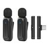 Wireless Lavalier Microphone With Charging Box 2.4GHz Noise Reduction Video Record Microphone for Mobile Phone