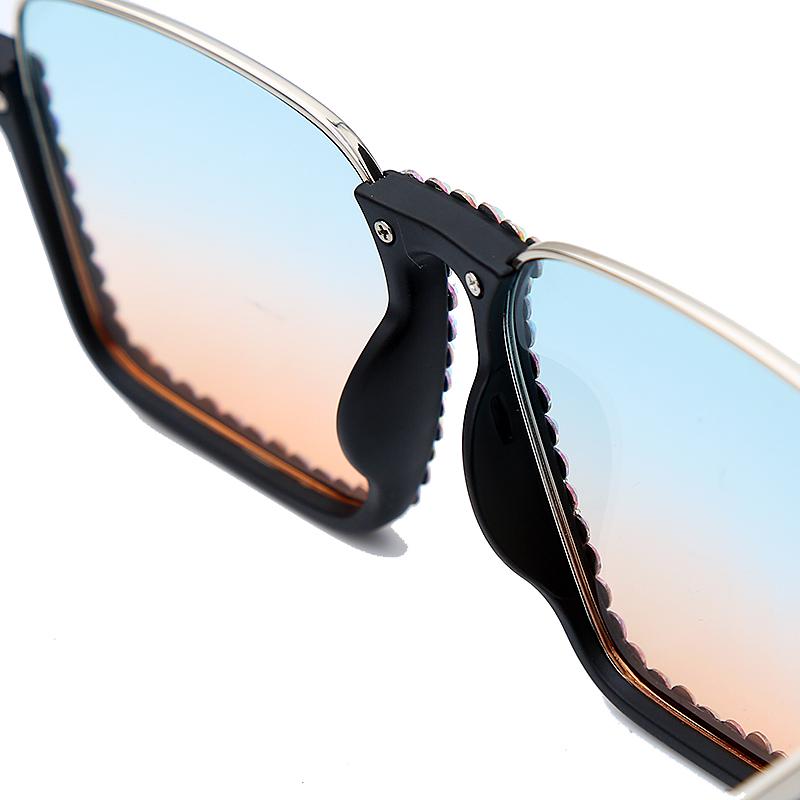 square sunglasses on round face