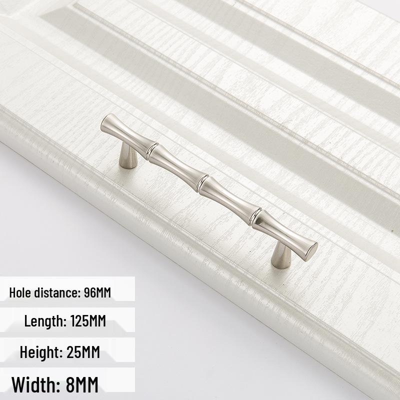 Creative Zinc Alloy Bamboo Knob for Furniture - Exquisite Antique Handle Accessories