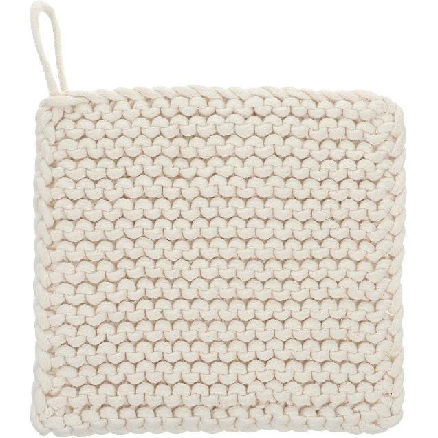 Japanese Pot Holders Crochet Woven Hot Dishes Pans Mat Weave Cotton Trivets for Hot Dishes Pot Holders (19CM)