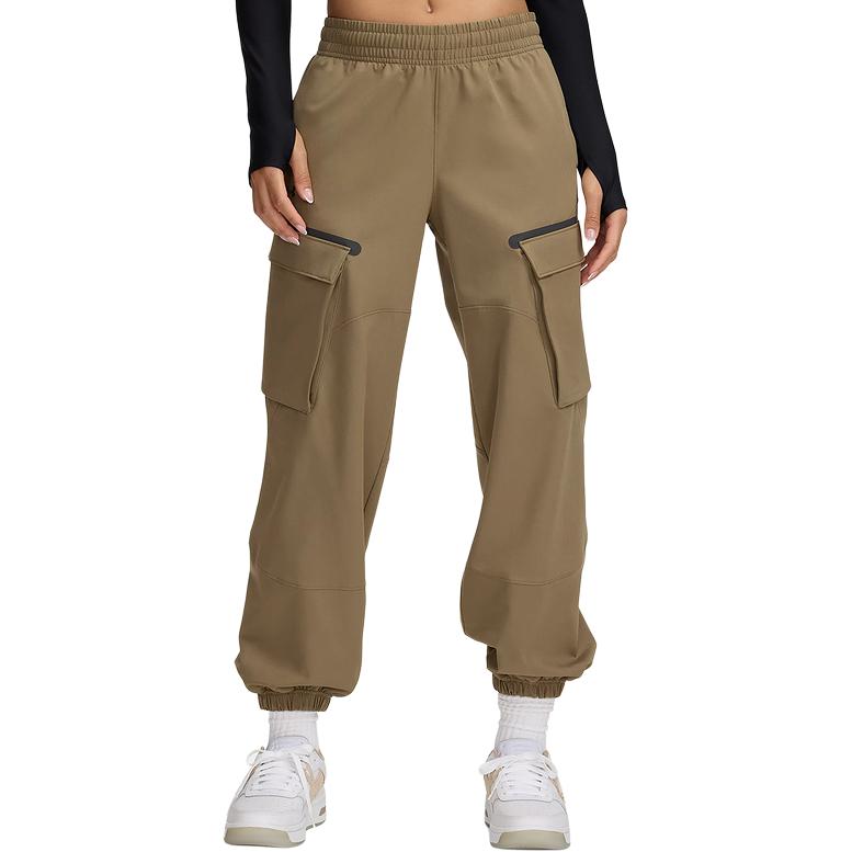 

Under Armour Unstoppable Logo Спортивные Повседневные Тканые Брюки Карго Женские брюки Хаки 1386481-251 S