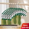 10 Clips Stainless Steel Sock Clip Pace-Saving Arc Sock Drying Rack Windproof Non-Slip Clothes Rack Underwear Clip Towel Hanger