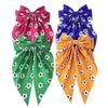 Girls Soccer Hair Bows Print Ribbon Sports Clips Soccer Hair Ties for Holiday Travel Party Summer Outdoor Daily New Year