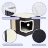 Foldable All-Season Cat and Dog Bed with Scratching Board