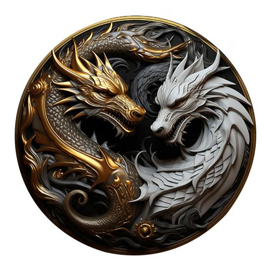 Yousheng 3D Dragon Bathroom Rug Absorbent Floor Mat with Anti-Slip Backing Realistic Dragon Decorative Rug for Bedroom Living Room Playroom