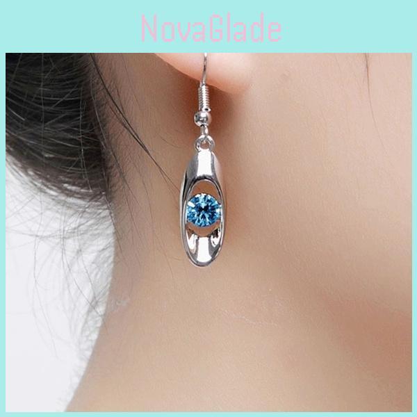 Creative Water Drop Earrings Eardrop With Rhinestones For Women Gift