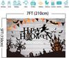 Mocsicka Rustic Wood Witch Happy Halloween Photo Backdrop for Wall 7x5ft