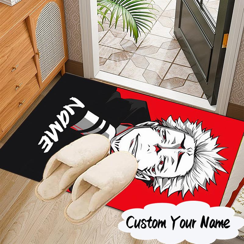 Custom Name Powerful Anime Jujutsu Carpet, Chair Rug,Area Rug for Office Bedroom living rooms bedroom, Doormat decor Christmas fan gifts