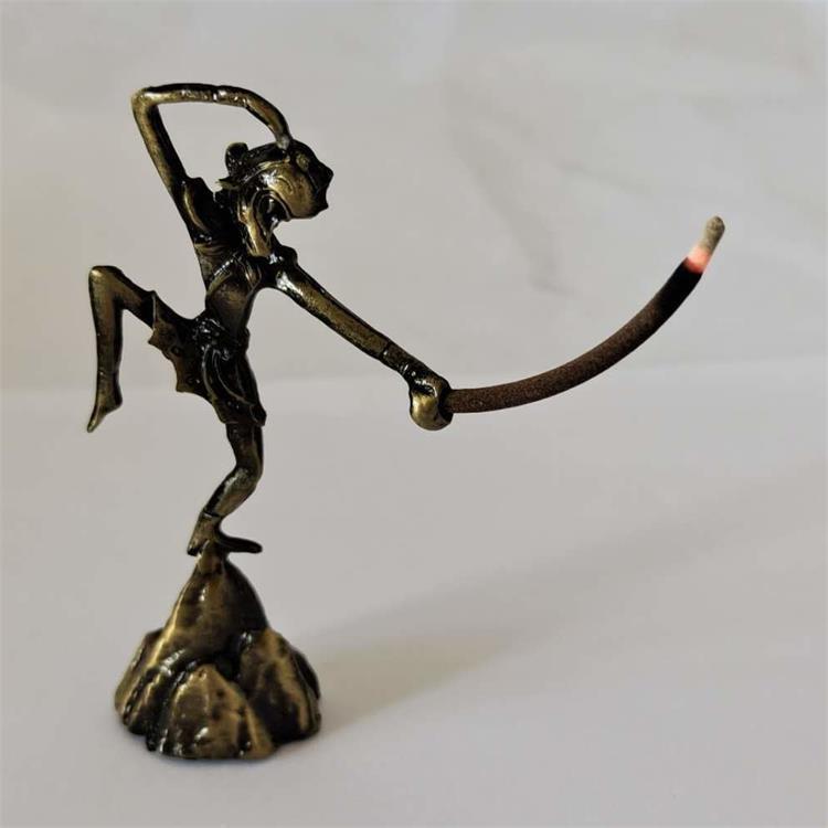 Hübscher Monkey King Räuchereinsatz, kreativer Räuchersitz, Haushaltsbrenner, Sandelholzlinie, Räuchergefäß, Aloe-Mini-Ornament