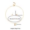 DIEYURO 316L Stainless Steel Golden Simple Rose Flower Neck Earrings Set For Women New Fashion Trend Waterproof Jewelry Gift Set