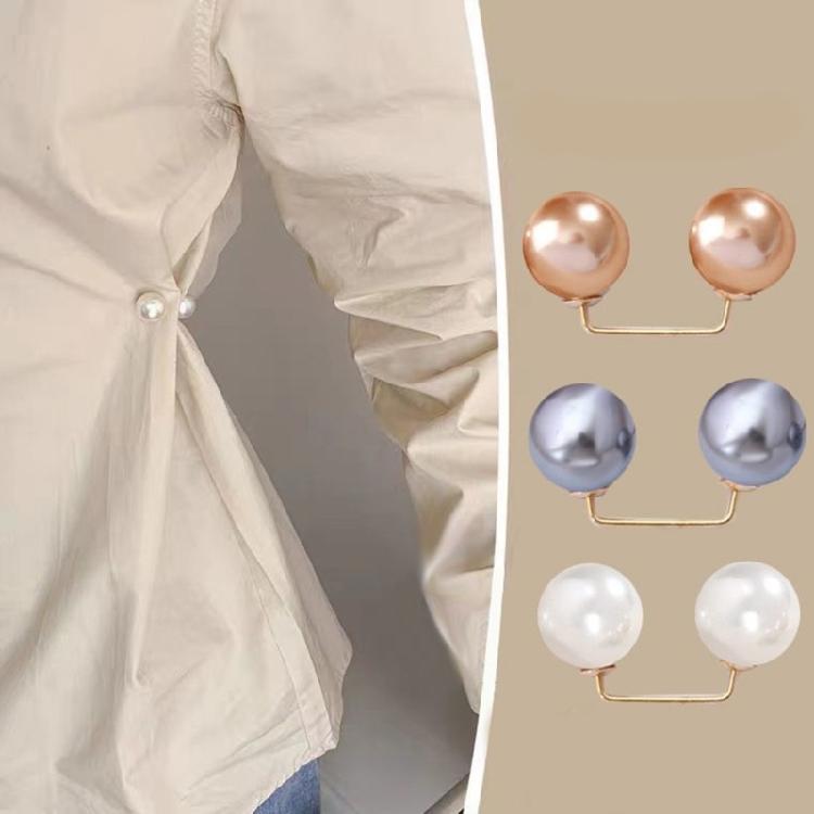 8Pcs Artificial Pearls Clothing Pin Jeans Waist Tighteners Pin Dress Safety Pin Cardigan Safetp Pin Shawl Sweater Clip