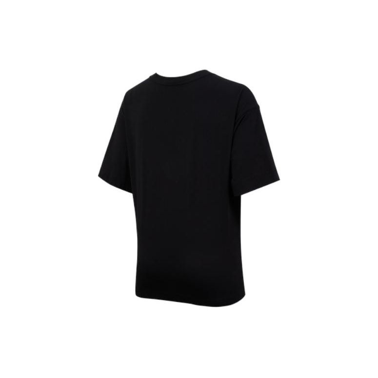 Nike Air Logo Print Loose Knit Sports Short Sleeve T-Shirt Women Tops Black DB3841-010