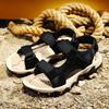 Kožené Muži Vodní Plážové sandály Léto Venkovní Ležérní Sportovní sandály s uzavřenou špičkou Protiskluzové Měkké Turistické Brodící tenisky