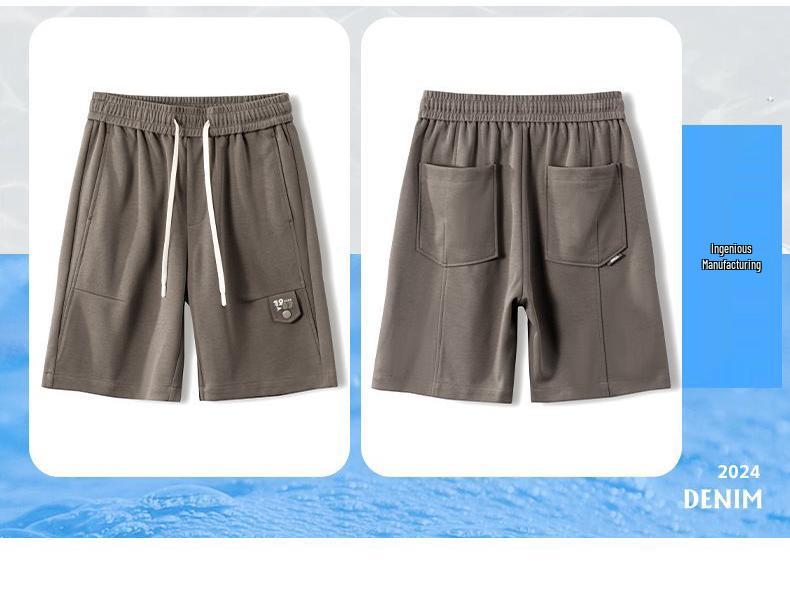Men's Fashion Ice Silk Casual Mid-Length Shorts - Summer 2026 American Style