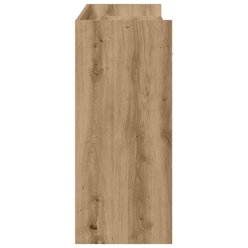 Artisan Oak Console Table 90 x 35 x 80 cm Engineered Wood
