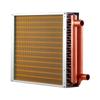 Wymiennik ciepła woda-powietrze, 356 x 356 mm Wymiennik ciepła HVAC z żeberkowanymi rurkami, z miedzianymi rurkami i aluminiowymi żeberkami, Moc 65K BTU do użytku zewnętrznego z drewnem
