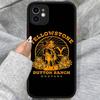 Tv Y-yellowstoneS Logo Silicone Case For IPhone 16 15 14 13 12 11 Pro Max Plus X XS MAX Shockproof Matte Cover