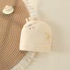 Pure Cotton Double Layer Newborn Hat for 0-3 Months, Suitable for Autumn/Winter