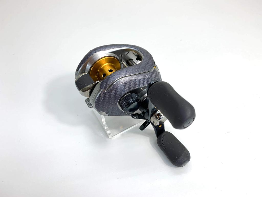 CUSTOM YOROI Custom Decal for 07 Metanium Scratch Custom Baitcasting Reel SEAT.JP MG, Resistant, (Silver, Right-Handed)