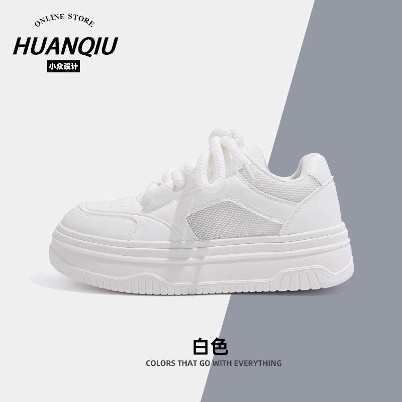 

Global ZHQ68005 thick-soled white shoes women s mesh breathable summer women s shoes with skirts versatile casual board shoes 35