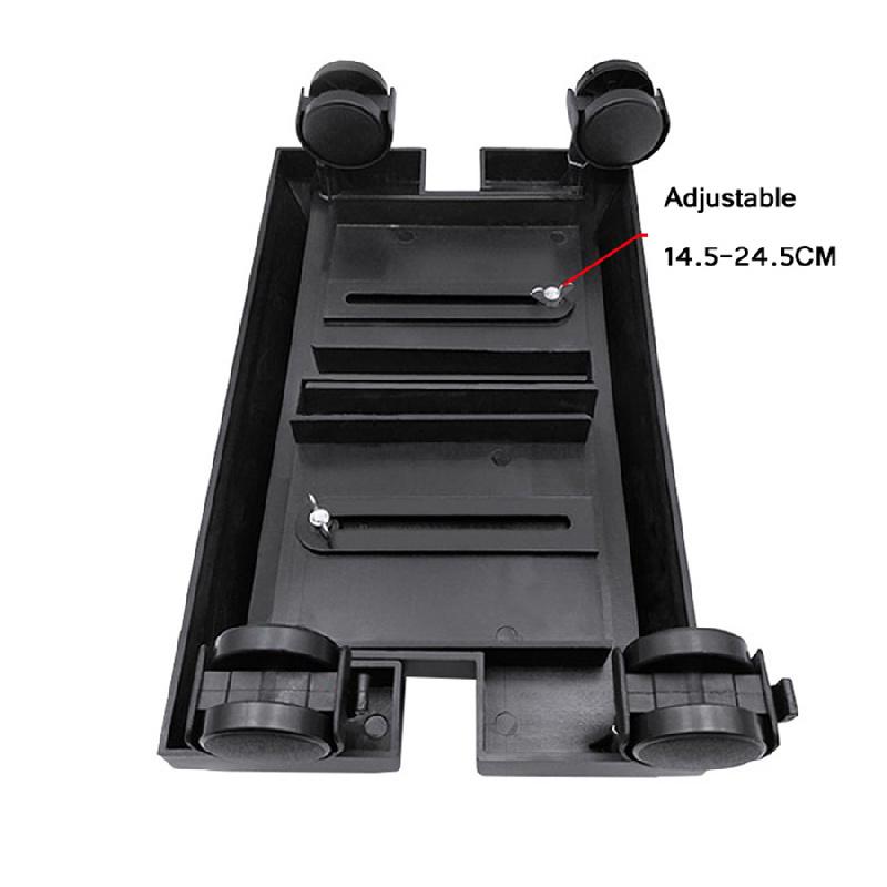 Movable And Adjustable Stand For Desktop Computer Case With Brake